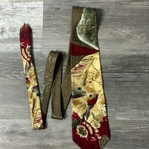 Endangered Species Silk Tie “The de la Renta Twins” Fish Print Necktie artwear